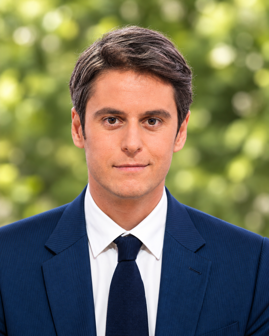 Gabriel Attal — portrait retouché par IA