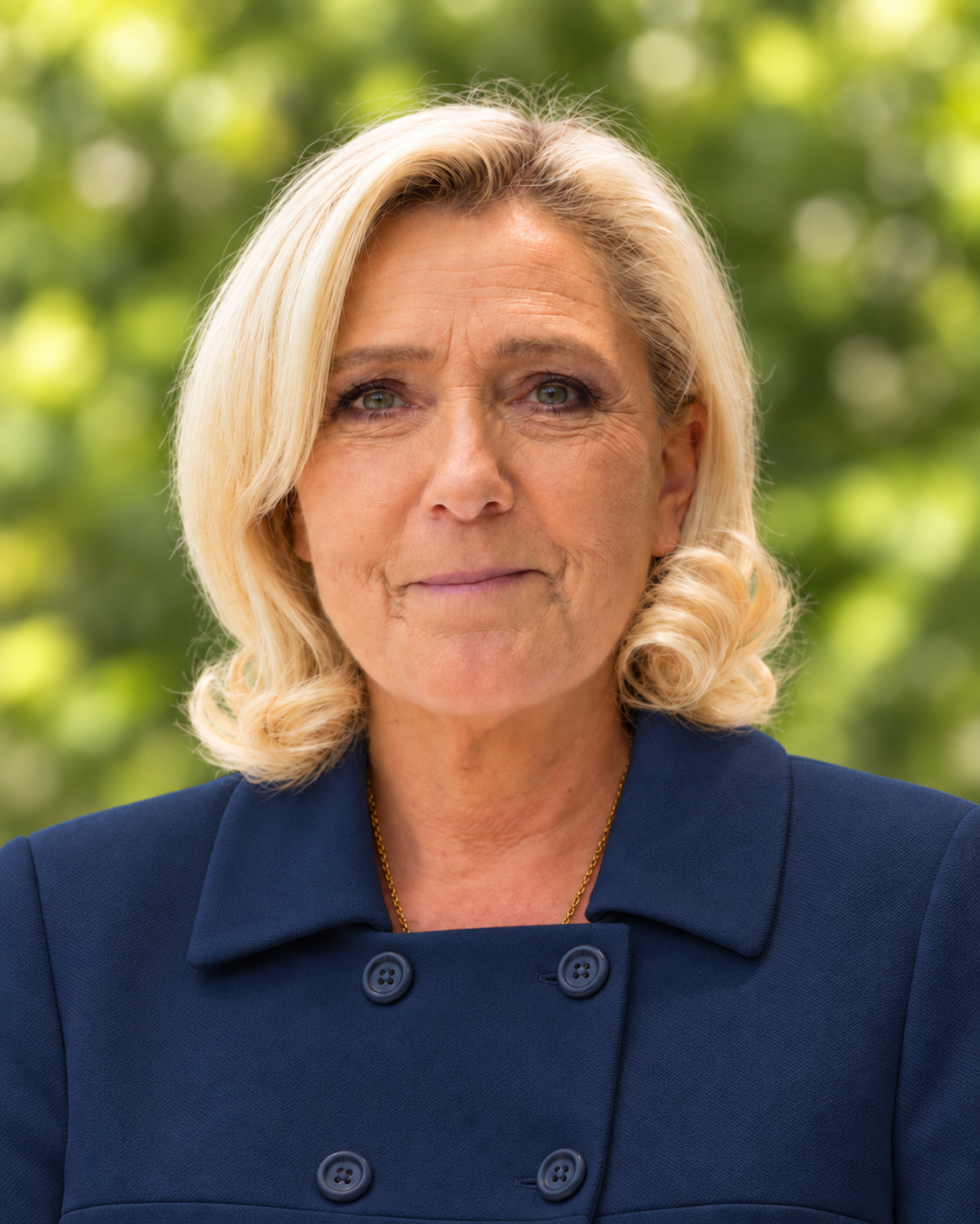 Marine Le Pen — portrait retouché par IA
